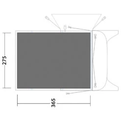 Outwell Footprint Blossburg 380 - Footprint -CampNest Outdoors Shop outwell footprint blossburg 380 footprint detail 2