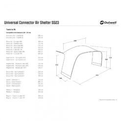Outwell Universal Connector Air Shelter - Tent Extension -CampNest Outdoors Shop outwell universal connector air shelter tent extension detail 9