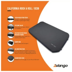 Vango California Rock & Roll - Sleeping Mat 6 Vango California Rock & Roll - Sleeping Mat -CampNest Outdoors Shop vango california rock roll sleeping mat detail 2