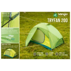 CampNest Outdoors Shop -CampNest Outdoors Shop vango tryfan 200 2 person tent bf detail 2